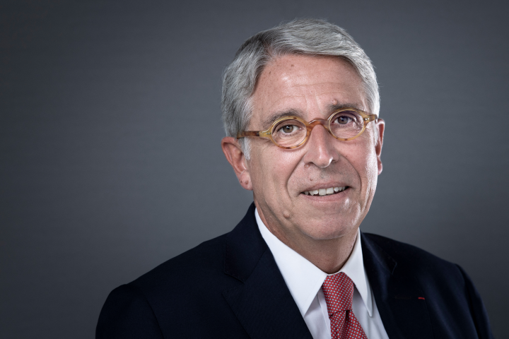 Arnaud de Puyfontaine, le président du directoire de Vivendi - (Photo by ALAIN JOCARD / AFP