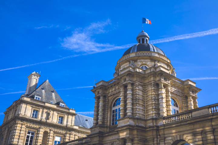 Paris, 6ème arrondissement. Palais du Luxembourg (Photo de Philippe Turpin / Photononstop / Photononstop via AFP)