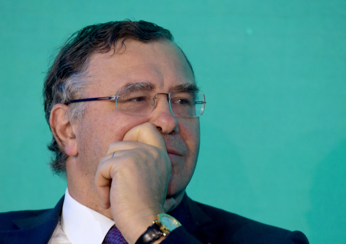 Patrick Pouyanné, président-directeur général de TotalEnergies(Photo by ERIC PIERMONT / AFP)