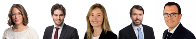 Fanny Fabrega-Digby-Smith, Vincent Lorieul, Stéphanie Riou-Bernard, Frédéric Roux et Olivier Teixeira (CMS Francis Lefebvre)