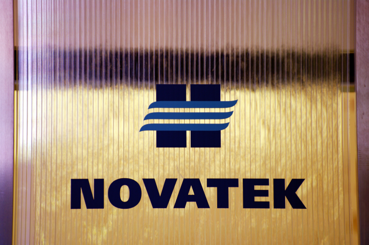 Logo de Novatek, producteur russe de gaz naturel - Mario FOURMY/REA