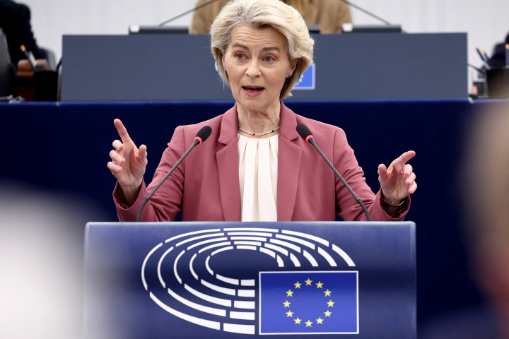 Ursula von der Leyen, présidente de la Commission européenne - FREDERICK FLORIN / AFP