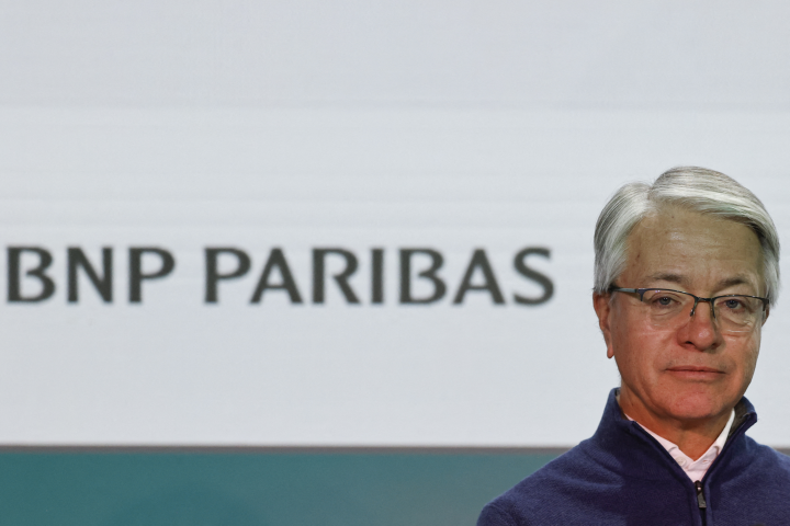 Jean-Laurent Bonnafé, le directeur général de BNP Paribas - Photo by Ludovic MARIN / AFP
