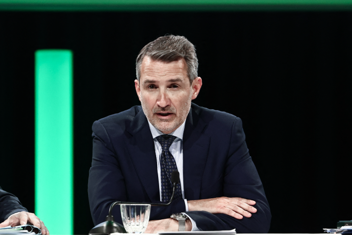 Philippe Palazzi, le directeur général de Casino. (Photo by Thibaud MORITZ / AFP)