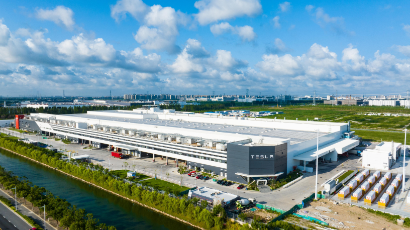 Usine Tesla en Chine - Photo par STRINGER / IC PHOTO / IMAGINECHINA VIA AFP