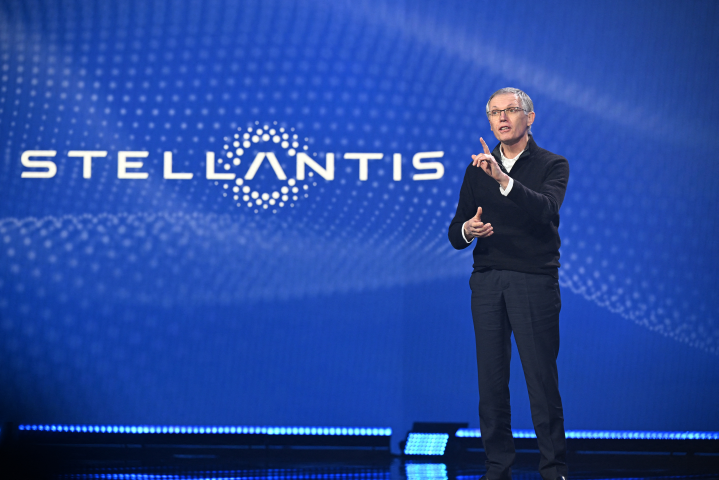 Carlos Tavares, directeur général de Stellantis (Photo by Robyn BECK / AFP)