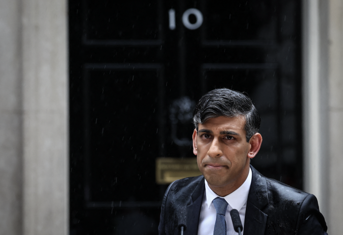 Rishi Sunak, premier ministre du Royaume-Uni. HENRY NICHOLLS / AFP